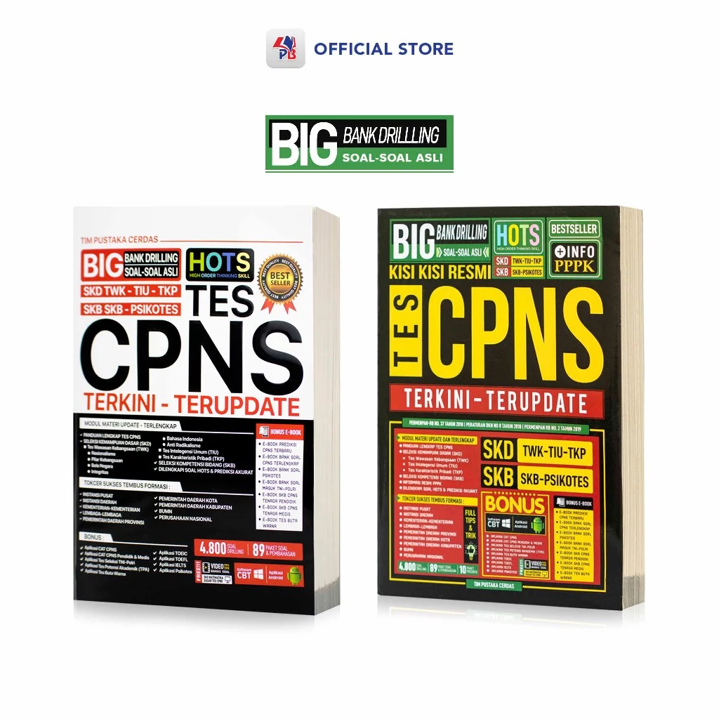 Big Bank Drilling Soal-Soal Asli Tes CPNS Terkini & Terupdate SKD,SKB